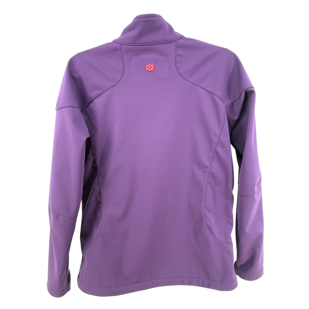 Sherpa Adventure Gear Womens Purple Softshell Jacket Full Zip Coat Size Small - Picture 2 of 8
